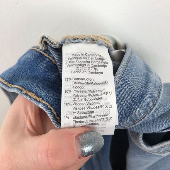 J. Crew high rise skinny jeans w/ let down raw hem - Picture 8 of 8